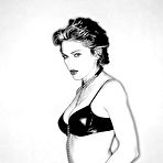 Pic of Madonna sexy and topless black-&-white scans