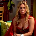Pic of Kaley Cuoco hard nipples and cleavage in The Big Bang Theory