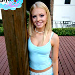 Pic of Blonde tease Skye loves to tease with her perky teenage tits and her tight round perfect ass outdoors