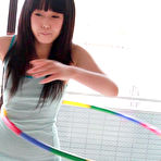 Pic of Machiko is such a cute little liar. She said she sucked at hula hooping, but compared to other Japanese chakuero girls, Machiko is definitely in the top 3!