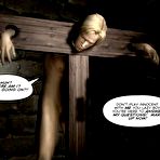 Pic of 3D gay BDSM comics: Hard interrogation of young Leo by severe gay master in nazi uniform - extreme bondage gay cartoon story