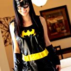 Pic of If anybody can turn Batman and Robin straight it's superslut Catie Minx as Batgirl