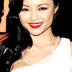 Pic of Tila Tequila posing at premiere in tight white dress