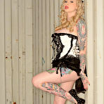 Pic of Sex Previews - Hollie Hatton gorgeous blonde tattooed pinup girl strips down to high heels