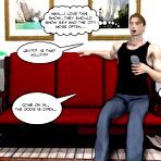 Pic of 3D gay family xxx comics: male anime cartoons about hairy huge cock of young hunk muscle man dude jerking off, sucking 10 inch cock and big balls of his boyfriend and fucking in nifty hentai stories