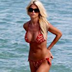Pic of Victoria Silvstedt sexy in bikini on the beach in Miami