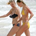 Pic of Kate Bosworth in yellow bikini on the beach in Mexico