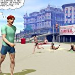 Pic of Young Charlie and gay perverts at the carnival: 3D gay comic story and male anime adventures