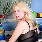 Pic of Chubby Loving - Busty Fat Young Blonde In Kitchen