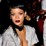 Pic of Rihanna posing at fashion show in New York