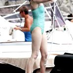 Pic of Anne Hathaway caught in bikini on the yacht in Italy