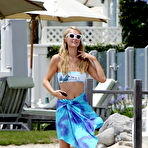Pic of Paris Hilton wearing a bikini in Malibu
