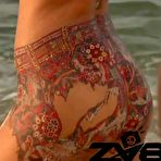 Pic of Irina Shayk body painting photoshoot