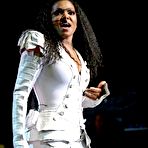 Pic of Janet Jackson performs on the stage in Paris