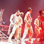 Pic of Janet Jackson exyperforms on the stage in Jakarta