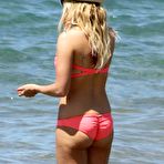 Pic of Ashley Tisdale sexy in pink bikini candids on Hawaii