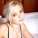 Pic of Juicy Pearl - Juicy Pearl takes her hot black lingerie off on the bed and fingers her wet meat hole
