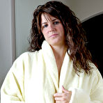 Pic of  Allover30women.com Presents:  Busty Mature Tori in a Bathrobe 
