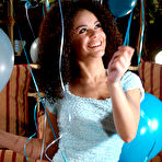 Pic of Balloon babe honey with helium balloons