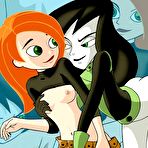 Pic of XL Toons || Kim Possible sucks on and gets cumblasted 