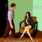 Pic of The Dissolute Secretary: 3D Porn Comics Story