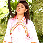 Pic of Flashing Asian Babe In Silk Outfit