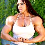 Pic of Massive Muscular Goddess Amber Deluca sexy strip tease