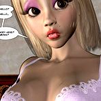 Pic of An office sex story: 3D hentai comics and anime art about young blonde secretary in sexy lingerie,  her busty redhead boss and legs fetish lesbian passion