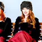 Pic of Dani Jensen and Marie McCray Redheads Heat up Winter Wonderland