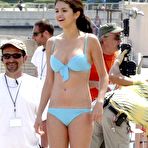 Pic of Selena Gomez looking sexy in blue bikini in Monaco