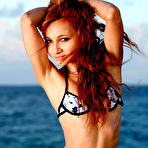 Pic of Firm Petite Redhead Teen Naked By The Ocean At Sunset