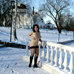 Pic of Dirty Public Nudity. Playing in the snow.