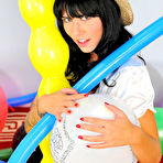 Pic of Hot Tattoo Babe Dakota Rose in Balloon Popping Cowgirl