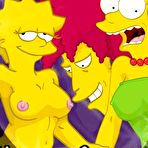 Pic of Comics Toons ][ Comix about Unbidden and horny guest at simpsons house