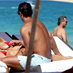 Pic of Rita Rusic boobsliup in red bikini on the beach