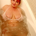 Pic of Nature Breasts - Busty Fat Redhead Taking Bath