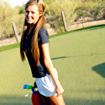 Pic of CravingCarmen.com ~ Naked on the Golf Course