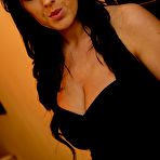 Pic of Boob Study - Dark haired Sammy takes off her sexy black dress to show her gorgeous big boobs