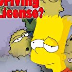 Pic of Comics Toons ][ Bart Simpson gets a Driving license via sex with aunts