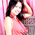 Pic of Asian GRO in short red dress