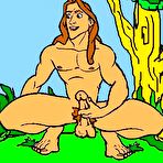 Pic of Tender Jane choking on Tarzan as filled in a dungeon \\ Cartoon Valley \\