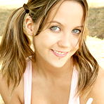 Pic of Andi Pink - Hot pigtailed teen cuttie Andi Pink takes off her shirt and shows her cupcakes.