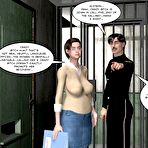 Pic of Prison psychiatrist sex adventure 3D comics porn & anime fetish about amateur brunette babe doctor with big tits and pussy posing nude in medical office : criminal detective hentai fantasy cartoon stories