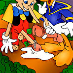 Pic of Mini Mouse was attacked from behind by Donald Duck \\ Cartoon Valley \\