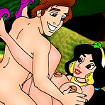 Pic of Cockcrazed Sadira grab Aladdin and gets toyed with \\ Cartoon Valley \\