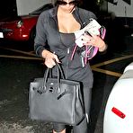 Pic of Busty Kim Kardashian in tight black clothing