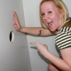 Pic of Perky Blonde Bangs and Blows Strangers at a Glory Hole