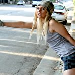 Pic of Teen Hitchhikers - Blonde Teen Parker Page Fucked Outdoors