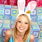 Pic of blonde bunny Shawna Lenee gets a huge cumloaded cock for easter @ Freaks of Cock