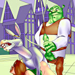 Pic of Fairy rubs slit and gets her asshole nailed by Shrek \\ Cartoon Porn \\